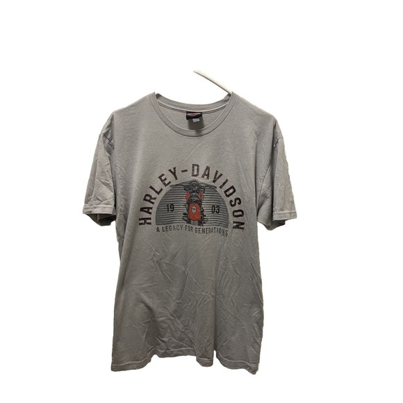 Harley Davidson T-Shirt Gold Star Festus, Missouri Size Large Tank Army Forces - Picture 3 of 7